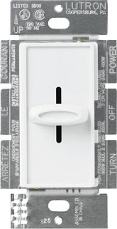 Lutron Skylark SFSQ-FH-WH Fan Control Switch, 1.5 A, 120 V, White